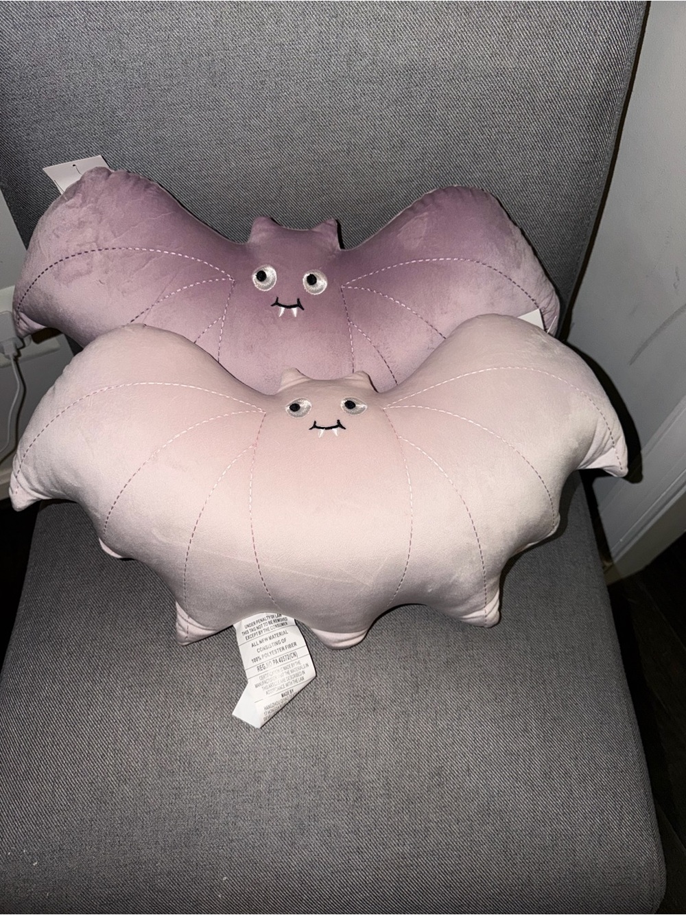 Isaac Mizrahi decorative plush bat pillows -2